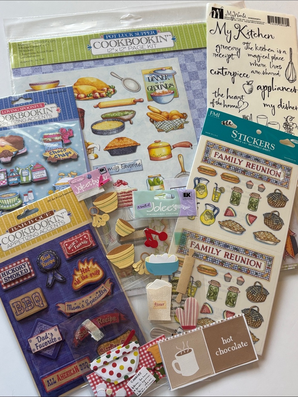 Kitchen Scrapbook Set Cooking Scrapbook Stickers Junk Journal Grandma’s Kitchen